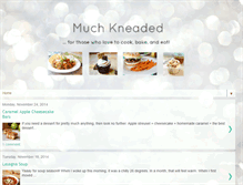 Tablet Screenshot of muchkneadedrecipes.com